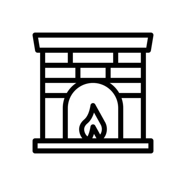 Ilustración Vectorial Chimenea Sobre Fondo Transparente Símbolos Calidad Premium Icono — Archivo Imágenes Vectoriales