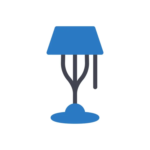 Ilustrasi Vektor Lampu Pada Background Premium Kualitas Simbol Glyphs Untuk - Stok Vektor
