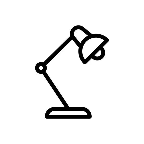 Table Lamp Vector Illustration Transparent Background Premium Quality Symbols Thin — Wektor stockowy