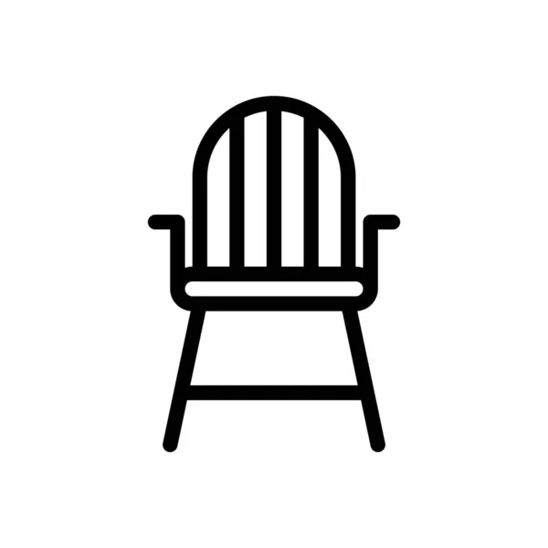 Chair Vector Illustration Transparent Background Premium Quality Symbols Thin Line — Stock Vector