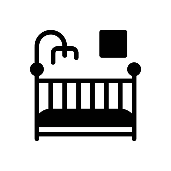 Baby Pram Vector Illustration Transparent Background Premium Quality Symbols Glyphs — Vetor de Stock