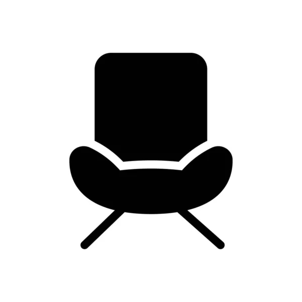Stuhl Vektor Illustration Auf Einem Transparenten Hintergrund Premium Qualität Symbole — Stockvektor