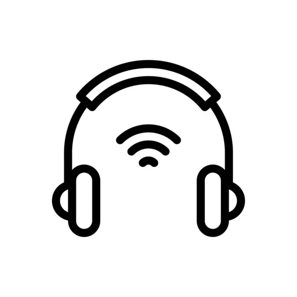 Ilustración Del Vector Auriculares Fondo Transparente Símbolos Calidad Premium Icono — Vector de stock