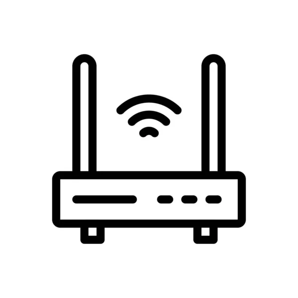 Ilustración Vectorial Router Sobre Fondo Transparente Símbolos Calidad Premium Icono — Vector de stock