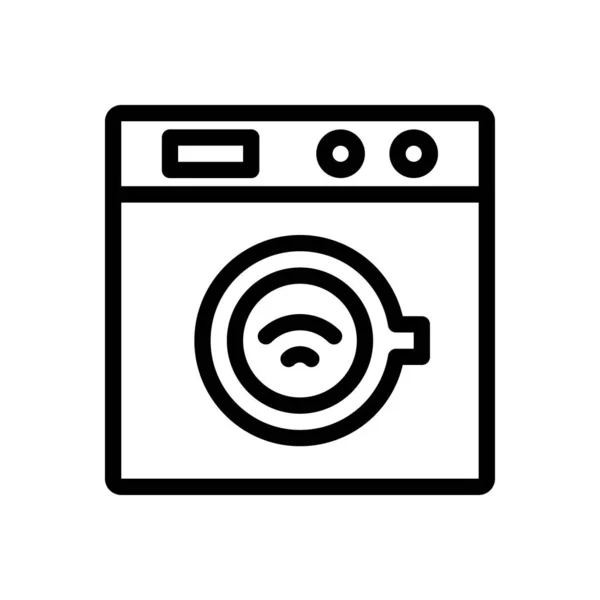 Washing Vector Illustration Transparent Background Premium Quality Symbols Thin Line — Vettoriale Stock