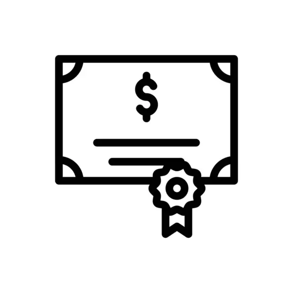 Certificaat Vector Illustratie Een Transparante Achtergrond Premium Kwaliteit Symbolen Dunne — Stockvector