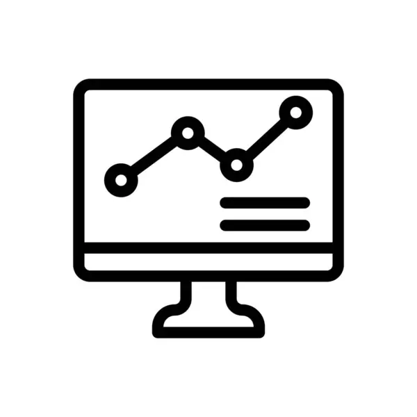 Analytic Vector Illustration Transparent Background Premium Quality Symbols Thin Line — Stockvector