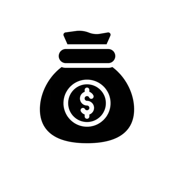 Ilustração Vetor Dinheiro Fundo Transparente Símbolos Qualidade Premium Ícone Glifos — Vetor de Stock