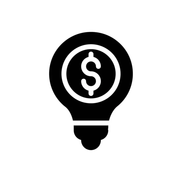 Ideia Ilustração Vetorial Fundo Transparente Símbolos Qualidade Premium Ícone Glyphs — Vetor de Stock