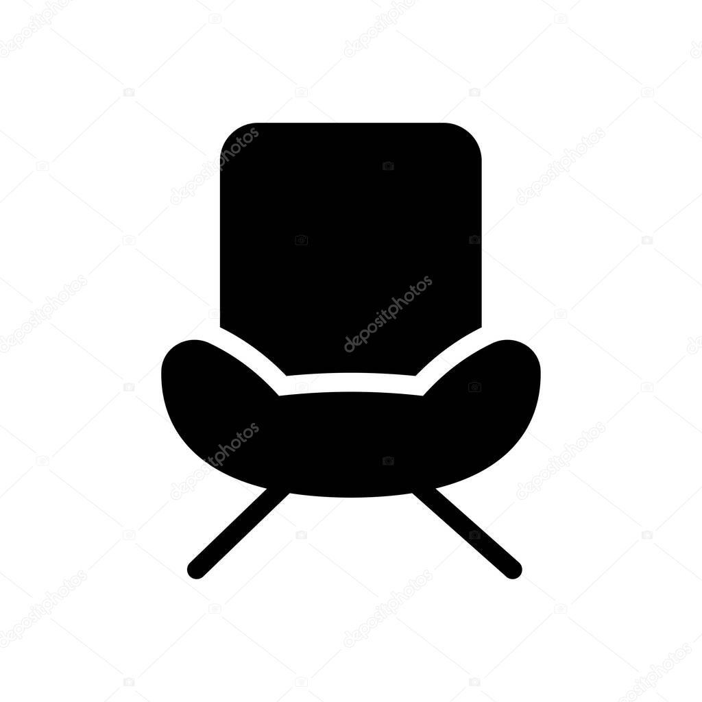 chair vector illustration on a transparent background.Premium quality symbols.Glyphs icon for concept and graphic design. 