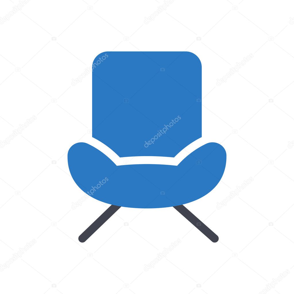 chair vector illustration on a transparent background.Premium quality symbols.Glyphs icon for concept and graphic design. 