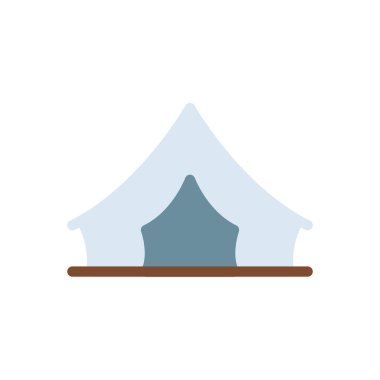 Şeffaf bir arkaplan üzerinde çadır vektör illüstrasyonu. Konsept ve grafik tasarımı için birinci sınıf kalite simgeler.. 