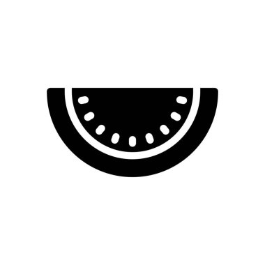 Şeffaf bir arkaplanda karpuz vektör illüstrasyonu. Konsept ve grafik tasarımı için özel kalite semboller.. 