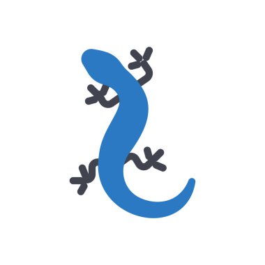 lizard vector illustration on a transparent background.Premium quality symbols.Glyphs icon for concept and graphic design.