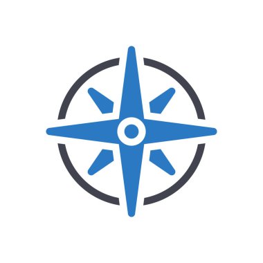 Şeffaf bir arkaplan üzerinde pusula vektör çizimi. Konsept ve grafik tasarımı için mükemmel kalite sembolleri.. 