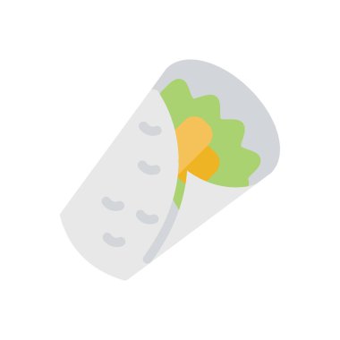 shawarma vector illustration on a transparent background.Premium quality symbols.Stroke icon for concept and graphic design.