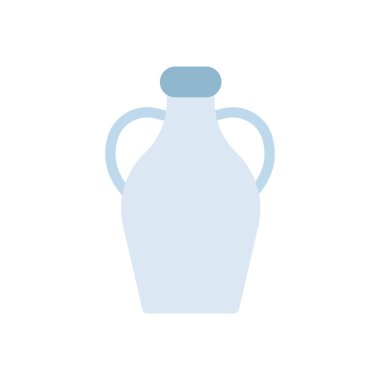 Saydam bir arkaplan üzerinde şişe vektör illüstrasyonu. Konsept ve grafik tasarım için birinci sınıf kalite simgeler.. 