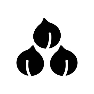 chickpeas vector illustration on a transparent background.Premium quality symbols.Glyphs icon for concept and graphic design.