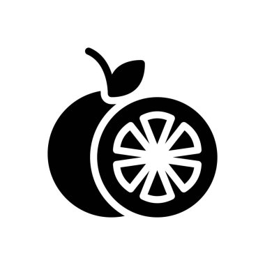 Şeffaf bir arkaplan üzerinde turuncu vektör çizimi. Konsept ve grafik tasarım simgeleri için kaliteli semboller..