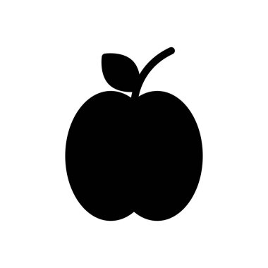 apple vector illustration on a transparent background.Premium quality symbols.Glyphs icon for concept and graphic design.