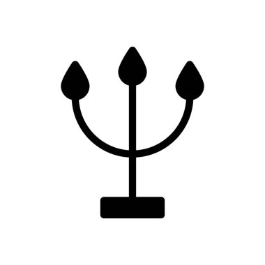 menora vector illustration on a transparent background.Premium quality symbols.Glyphs icon for concept and graphic design. 