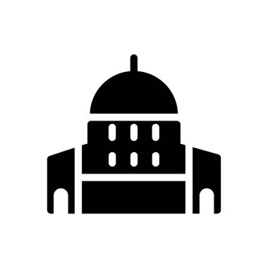 Jerusalem vector illustration on a transparent background.Premium quality symbols.Glyphs icon for concept and graphic design.