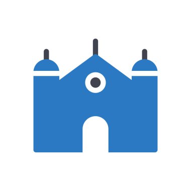 Synagogue vector illustration on a transparent background.Premium quality symbols.Glyphs icon for concept and graphic design.