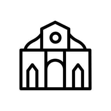 Duomo vector illustration on a transparent background.Premium quality symbols.Thin line icon for concept and graphic design.