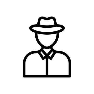 goldolier vector illustration on a transparent background.Premium quality symbols.Thin line icon for concept and graphic design.