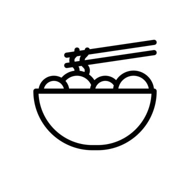 ramen vector illustration on a transparent background.Premium quality symbols.Thin line icon for concept and graphic design. 