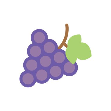 Şeffaf bir arkaplan üzerinde üzüm vektör illüstrasyonu. Konsept ve grafik tasarımı için birinci sınıf kalite simgeler..