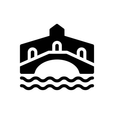 rialto vector illustration on a transparent background.Premium quality symbols.Glyphs icon for concept and graphic design. 