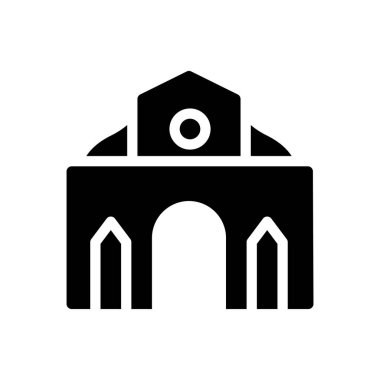 Duomo vector illustration on a transparent background.Premium quality symbols.Glyphs icon for concept and graphic design. 