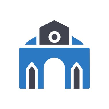 Duomo vector illustration on a transparent background.Premium quality symbols.Glyphs icon for concept and graphic design. 