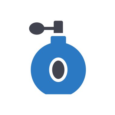 Şeffaf bir arkaplan üzerinde parfüm vektörü çizimi. Konsept ve grafik tasarım için özel kalite semboller.. 