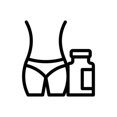 Şeffaf bir arkaplanda hamilelik vektör çizimi. Konsept ve grafik tasarım için ince çizgi simgesi..