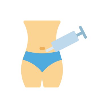 Şeffaf bir arkaplan üzerinde enjeksiyon vektör çizimi. Konsept ve grafik tasarımı için birinci sınıf kalite simgeler..