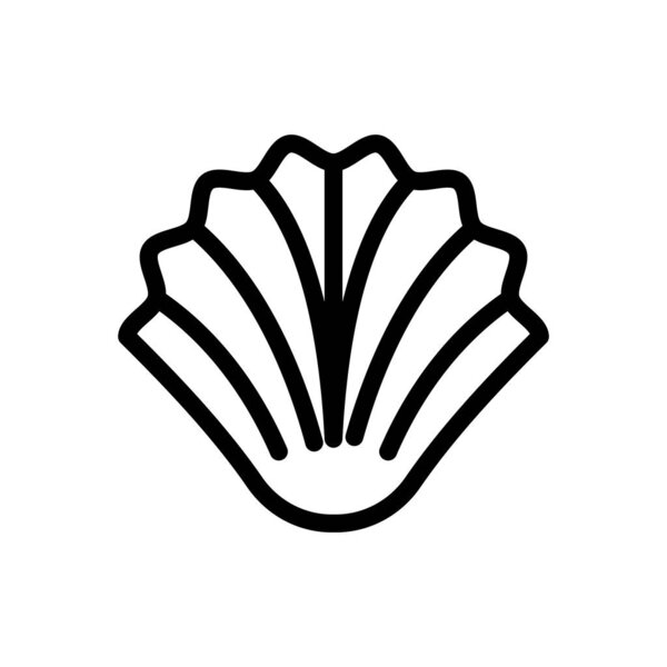 векторная иллюстрация раковины на прозрачном фоне. Символы высокого качества..