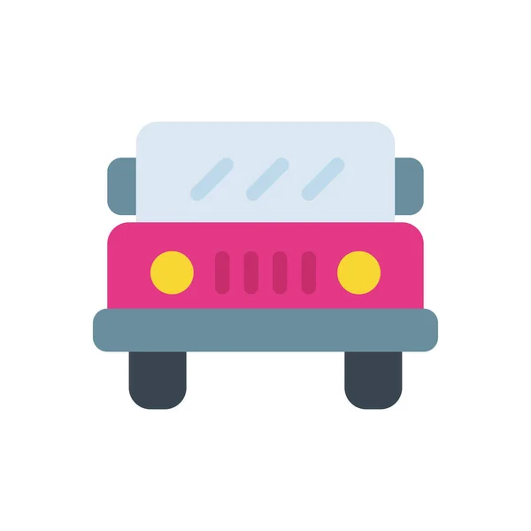 Jeep Vector Illustration Transparent Background Premium Quality Symbols Stroke Icon — Stock Vector