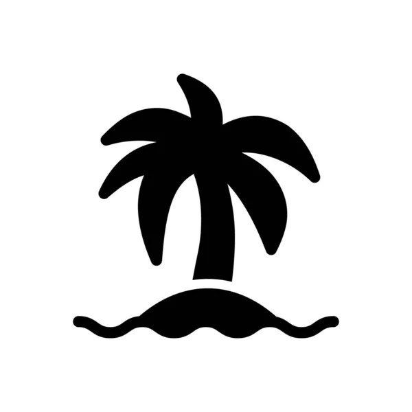 Palm Vector Illustratie Een Transparante Achtergrond Premium Kwaliteit Symbolen Glyphs — Stockvector
