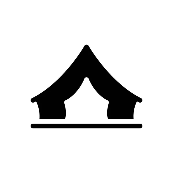 Illustration Vectorielle Tente Sur Fond Transparent Symboles Qualité Premium Icône — Image vectorielle