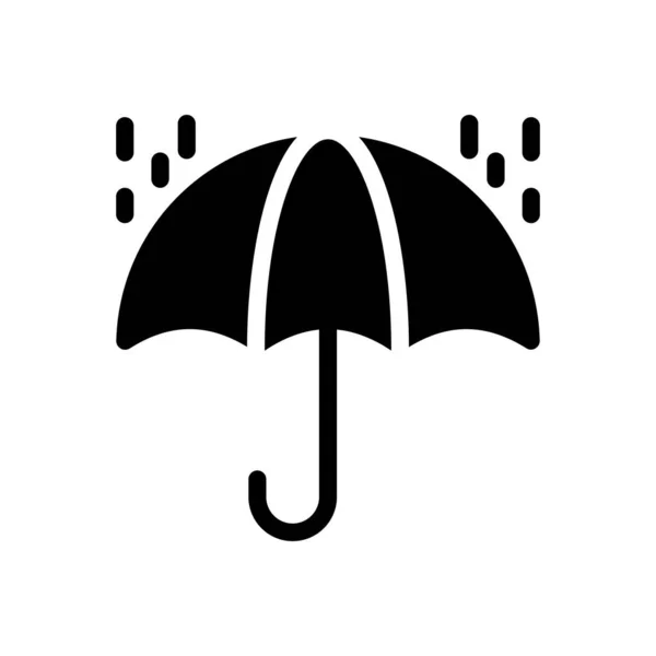 Schirmvektorillustration Auf Transparentem Hintergrund Hochwertige Symbole Glyphen Symbol Für Konzept — Stockvektor