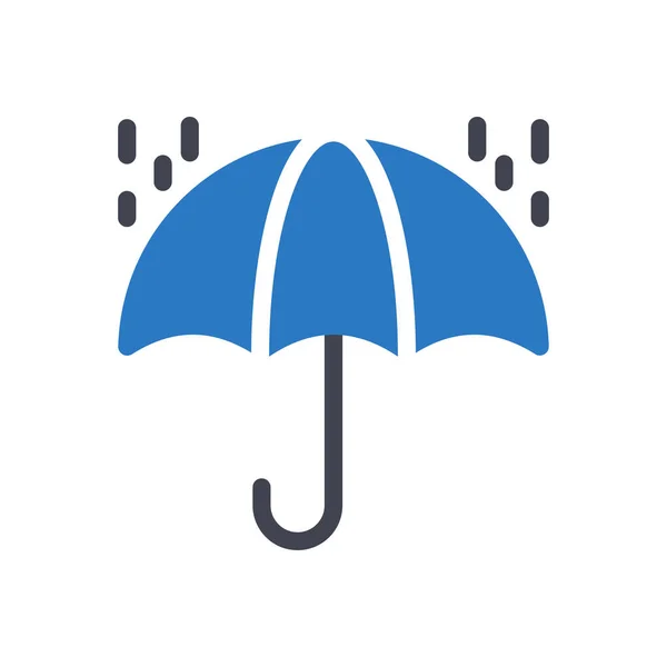 Esernyő Vektor Illusztráció Egy Átlátszó Háttérben Prémium Minőségű Szimbólumok Glifák — Stock Vector