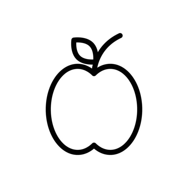 Apple Vector Illustration Transparent Background Premium Quality Symbols Thin Line — Image vectorielle