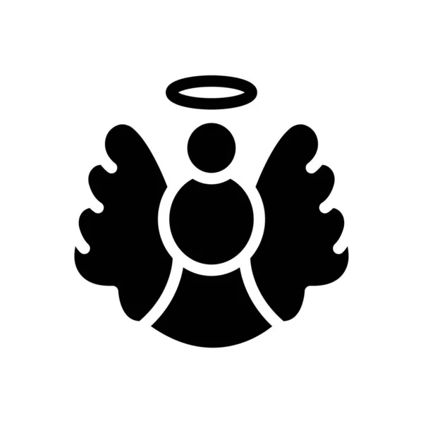 Векторная Иллюстрация Ангела Прозрачном Фоне Премиум Символы Качества — стоковый вектор
