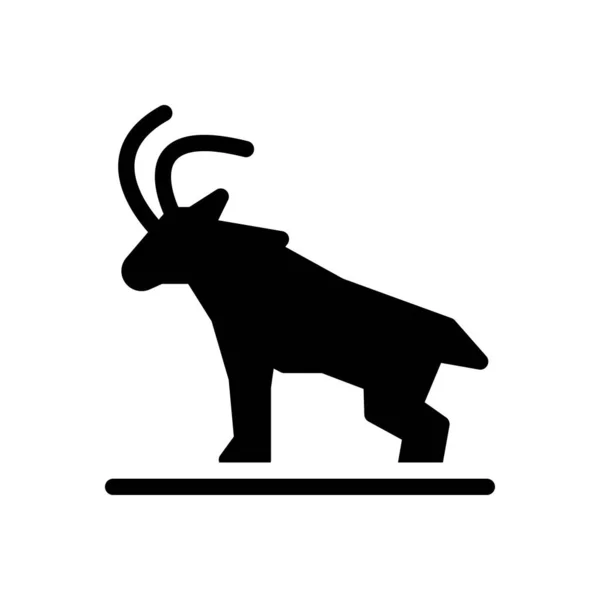 Goat Vector Illustration Transparent Background Premium Quality Symbols Glyphs Icon — Stock vektor