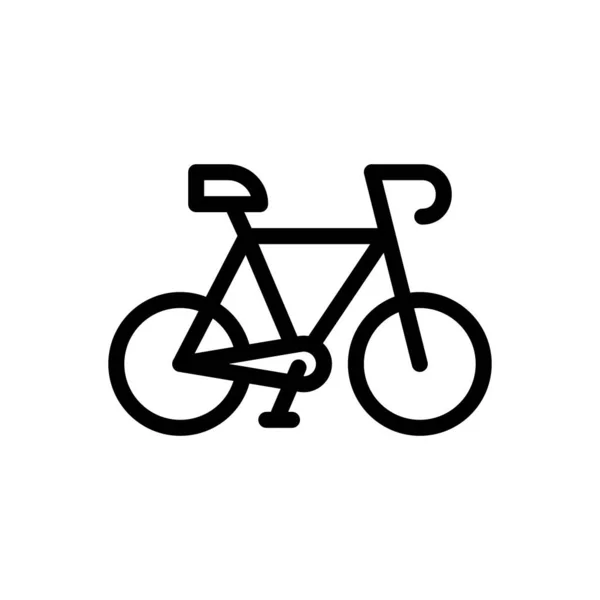 Kerékpár Vektor Illusztráció Átlátszó Háttérrel Prémium Minőségű Szimbólumok Vékony Vonal — Stock Vector