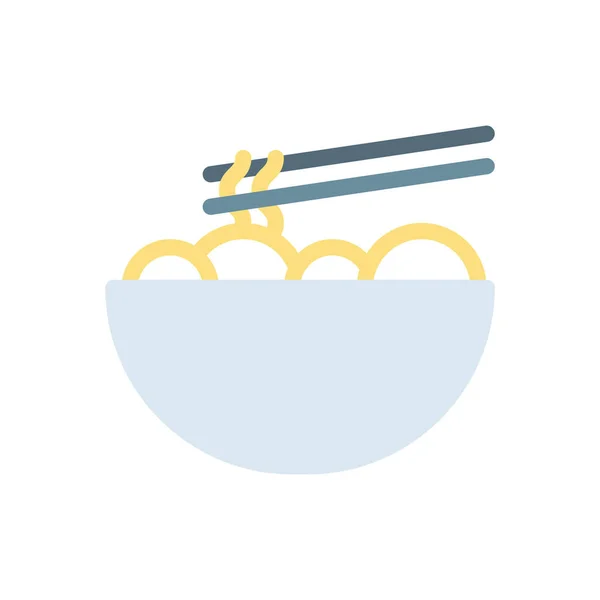 Ramen Vector Illustration Transparent Background Premium Quality Symbols Stroke Icon — 스톡 벡터