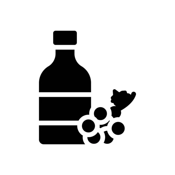 Wine Vector Illustration Transparent Background Premium Quality Symbols Glyphs Icon — Stock Vector