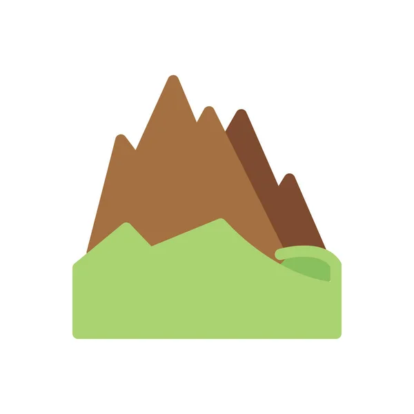 Mountain Vector Illustration Transparent Background Premium Quality Symbols Stroke Icon — Stok Vektör